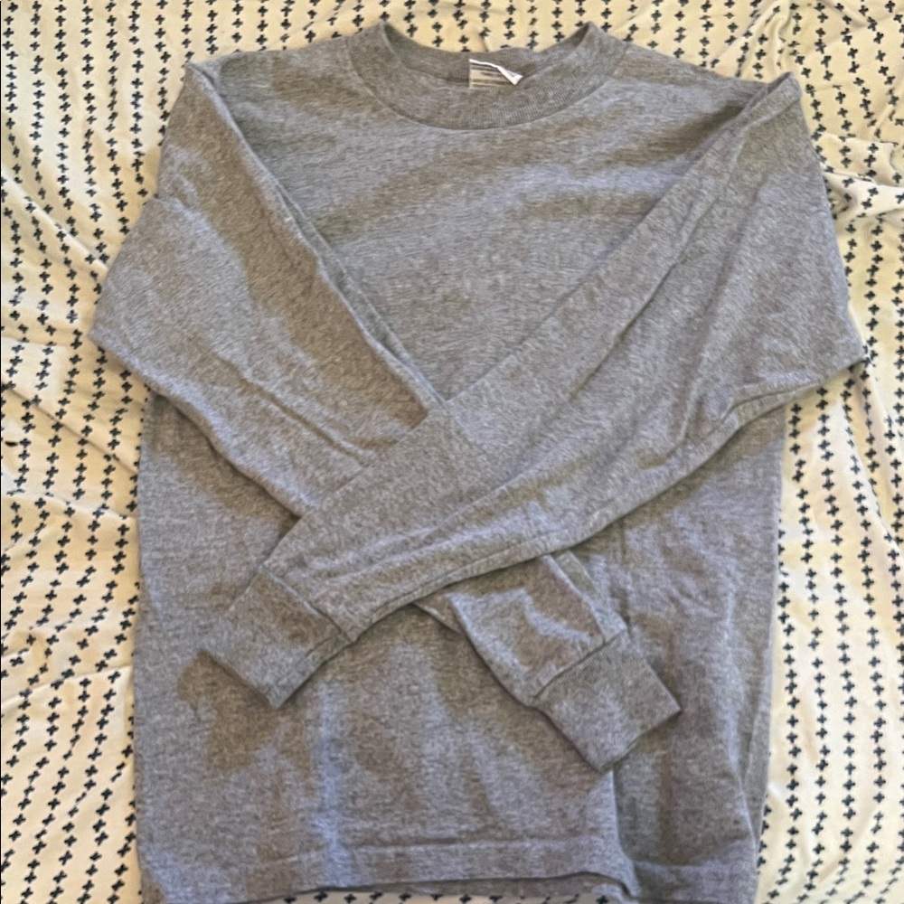 Gray Long Sleeve Kids Tee